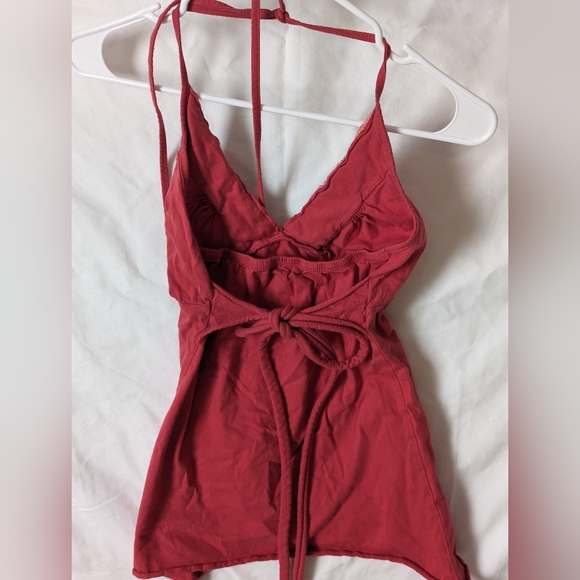 Coral Charlotte Russe halter top size S - Picture 5 of 6